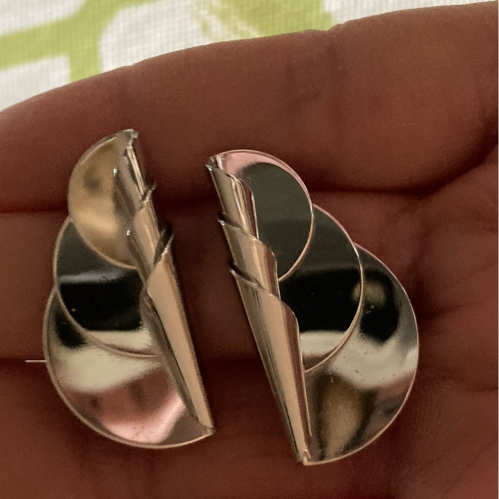 925 SIGNED CARLA!St.Silver.Art Decco Earrings Signed n Stamped 925